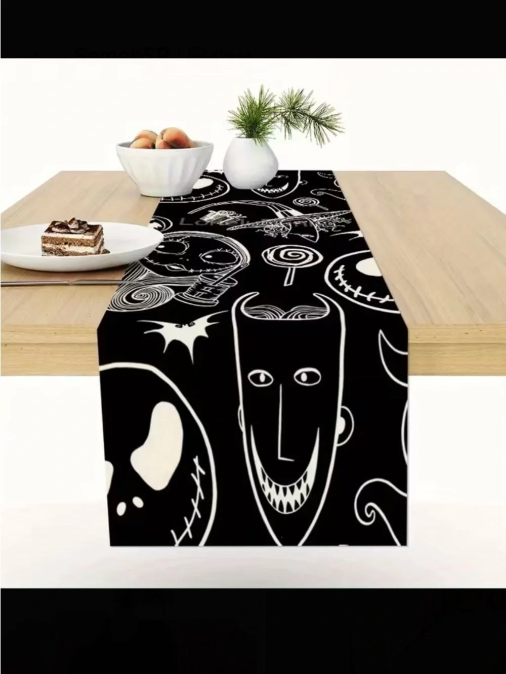 Nightmare Before Christmas Table Runner